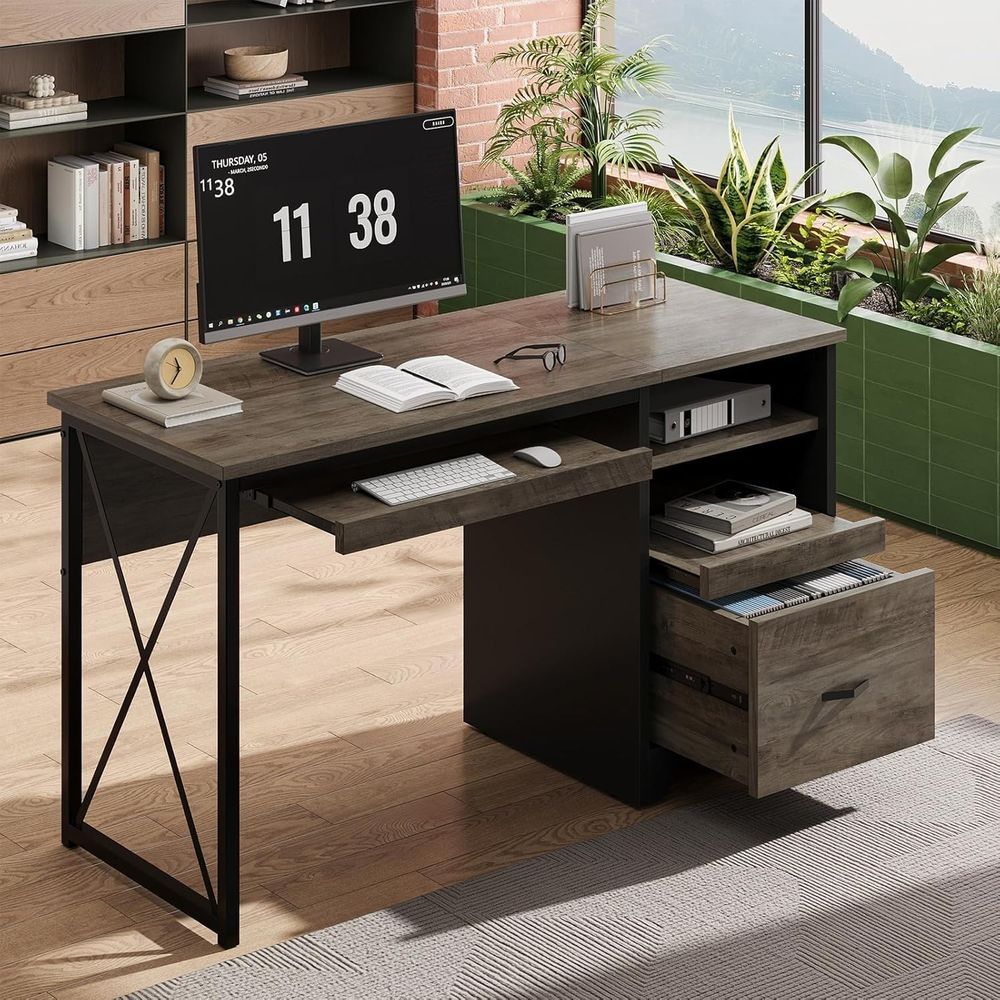 47 Industrial Style Desk with  - Home Office Industrial Style reseña y precio