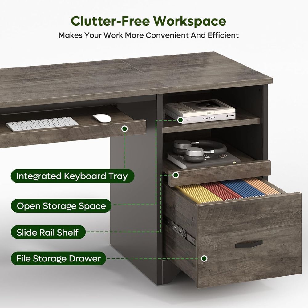 47 Industrial Style Desk with  - Home Office Industrial Style reseña y precio