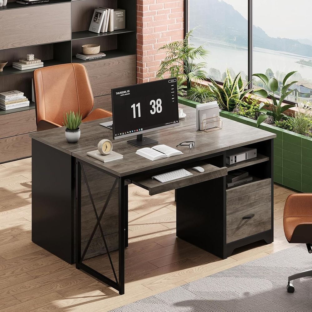 47 Industrial Style Desk with  - Home Office Industrial Style reseña y precio
